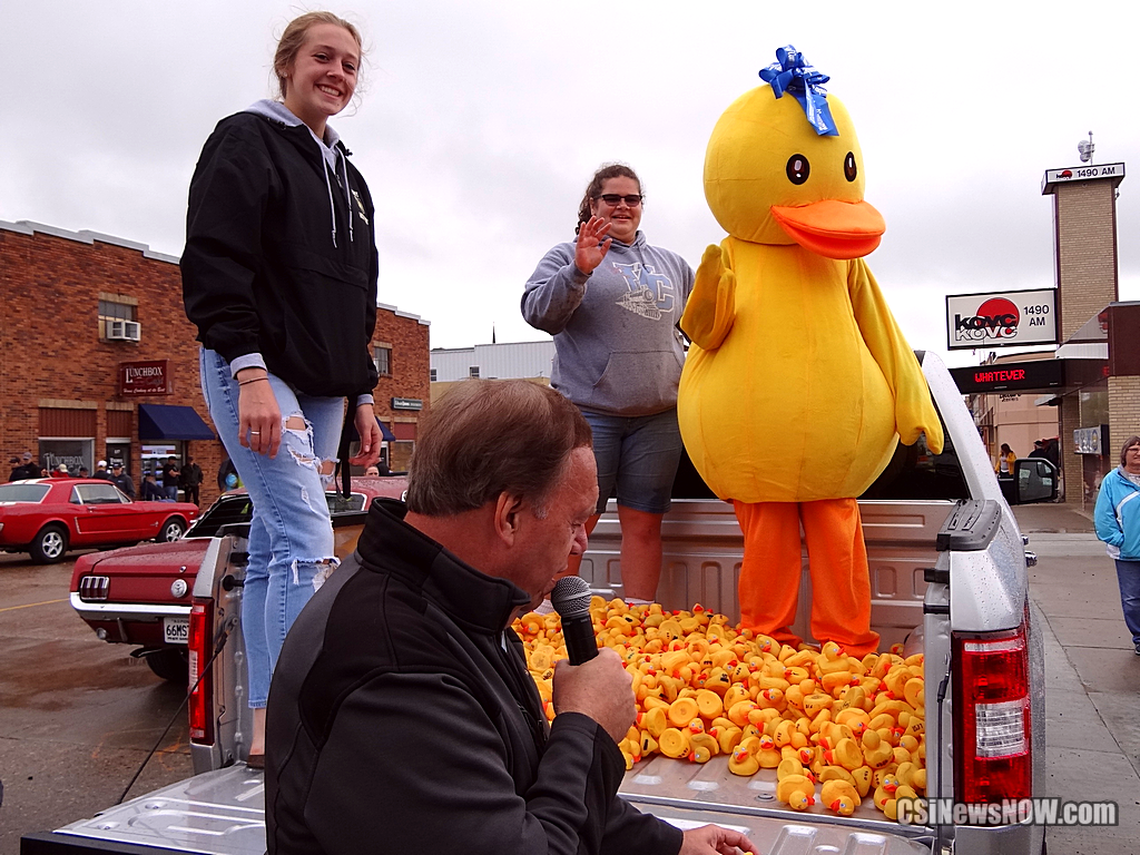 Rubber Duck Race from back of pickup!  More at Facebook